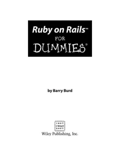 Ruby on Rails for dummies