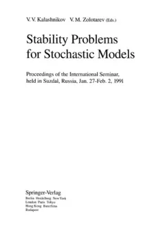 Stability problems for stochastic models