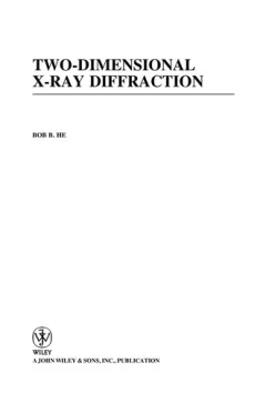 Two-dimensional X-ray diffraction