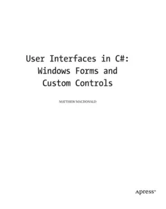 User Interfaces in C SHARP