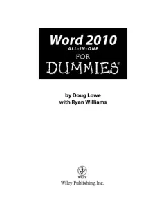 Word 2010 all-in-one for dummies