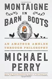 Montaigne in barn boots
