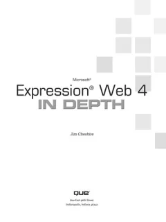 Microsoft Expression Web 4 in depth