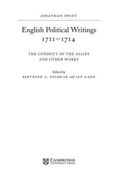 English political writings, 1711--1714