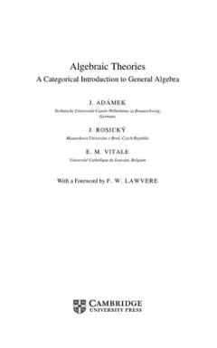 Algebraic theories