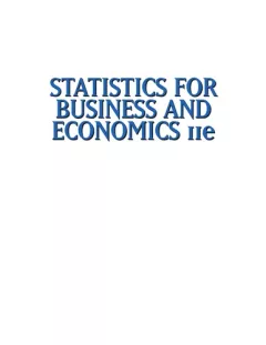 Statistics for business and economics