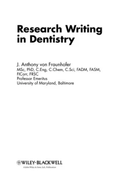 Research writing in dentistry