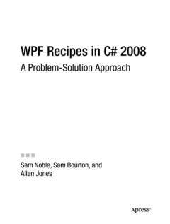 WPF recipes in C♯ 2008