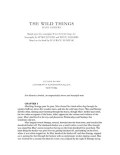The wild things
