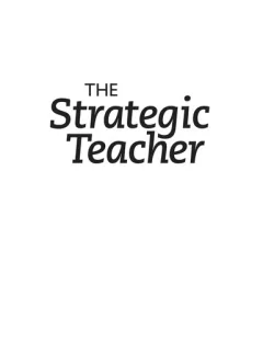 The strategic teacher