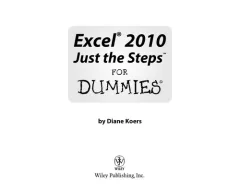 Excel 2010 just the steps for dummies