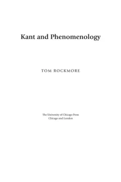Kant and phenomenology