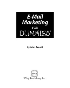 E-mail marketing for dummies