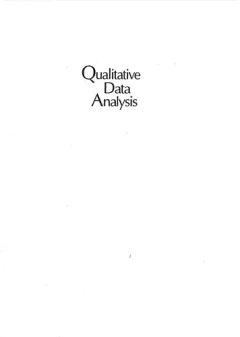 Qualitative data analysis