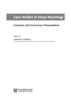 Case studies in sleep neurology