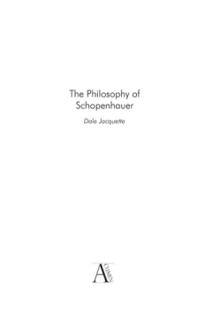 The philosophy of Schopenhauer